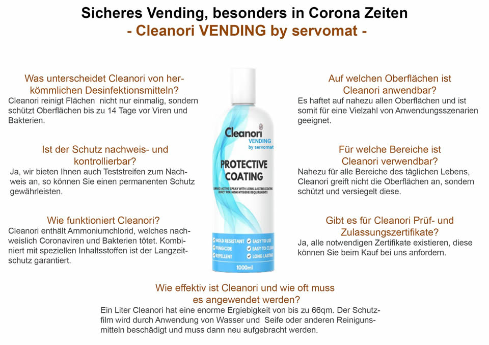 AP Ostbayern Cleanori Vending Desinfektion